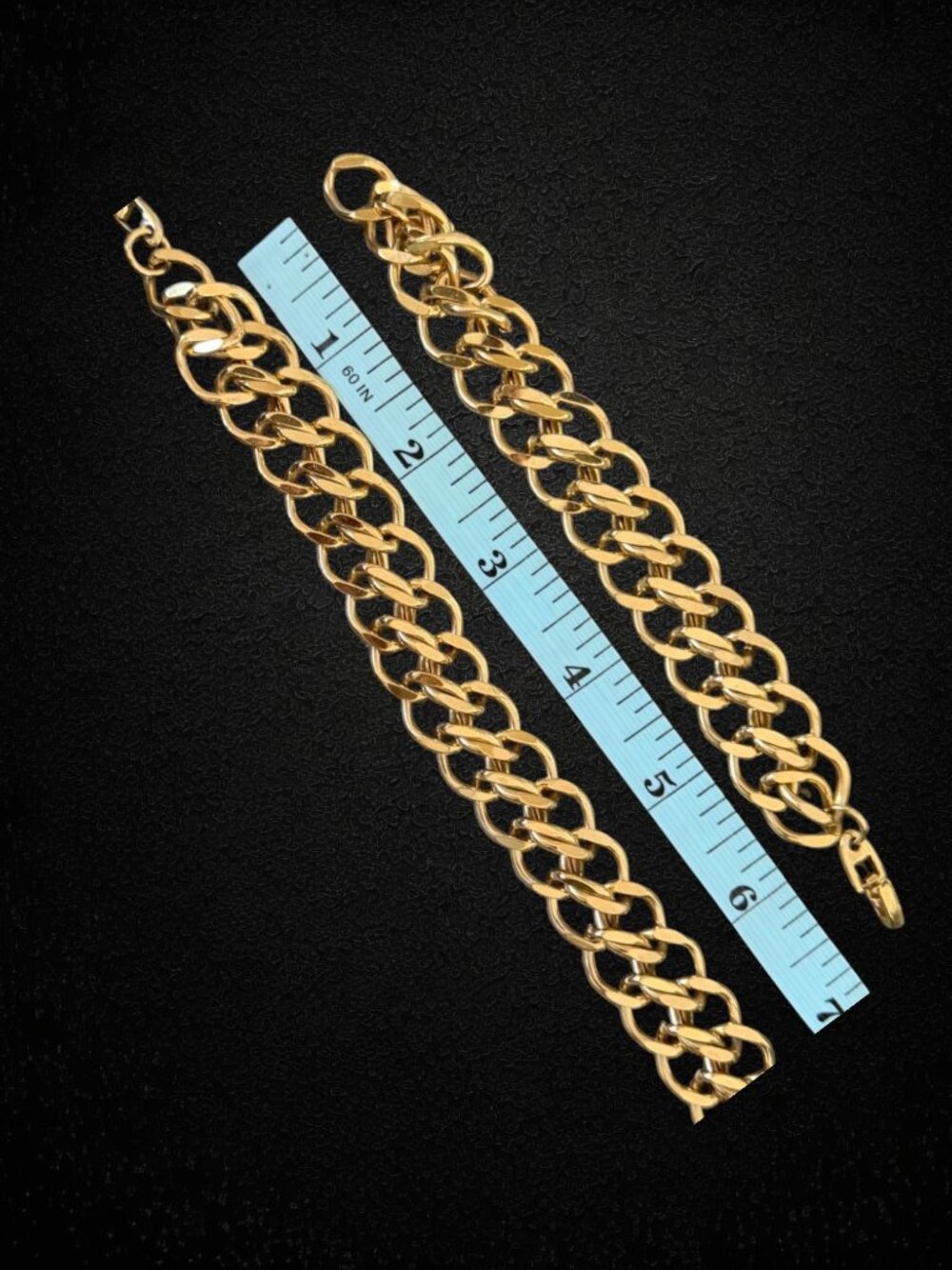 Vintage Napier Gold Tone Chunky Chain Link Necklace & Bracelet Set Statement 80s - Picture 7 of 7